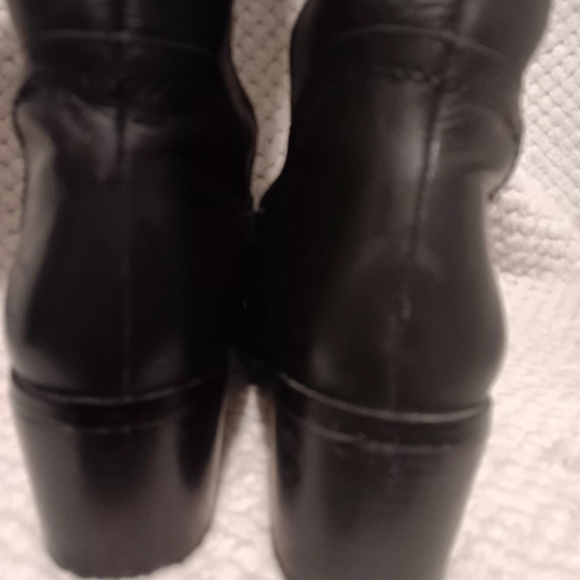 Franco Sarto Black Leather Knee-High Boots size 10 - Picture 8 of 12